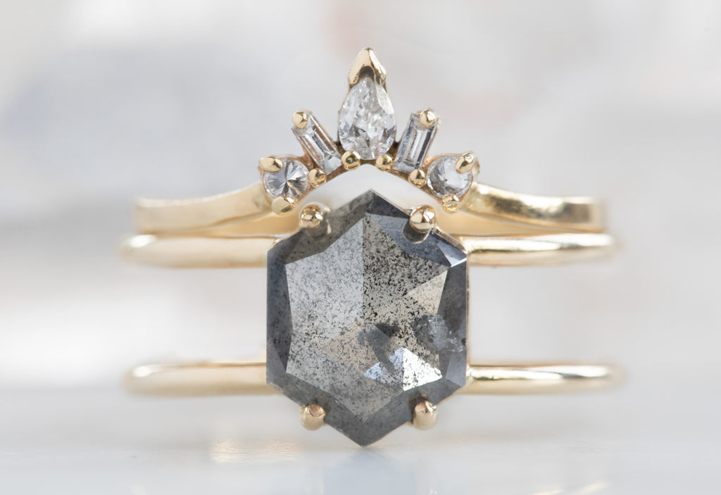 The Poppy with a Black Hexagon Diamond