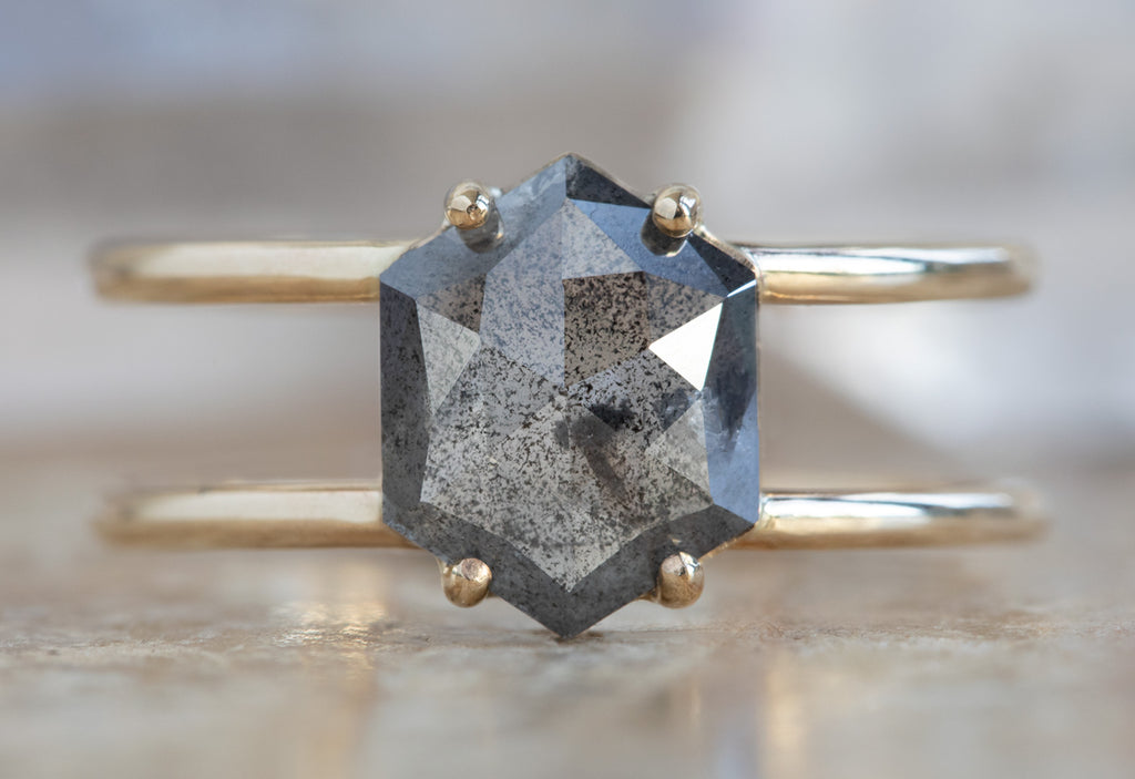 The Poppy with a Black Hexagon Diamond