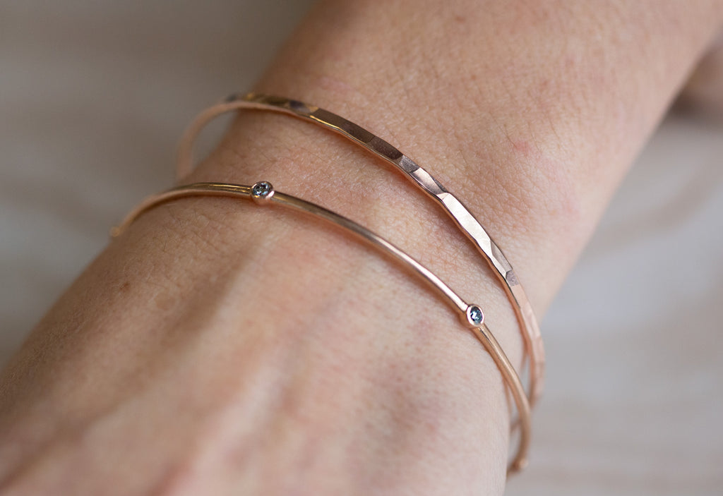 Salt & Pepper Diamond Constellation Bangle