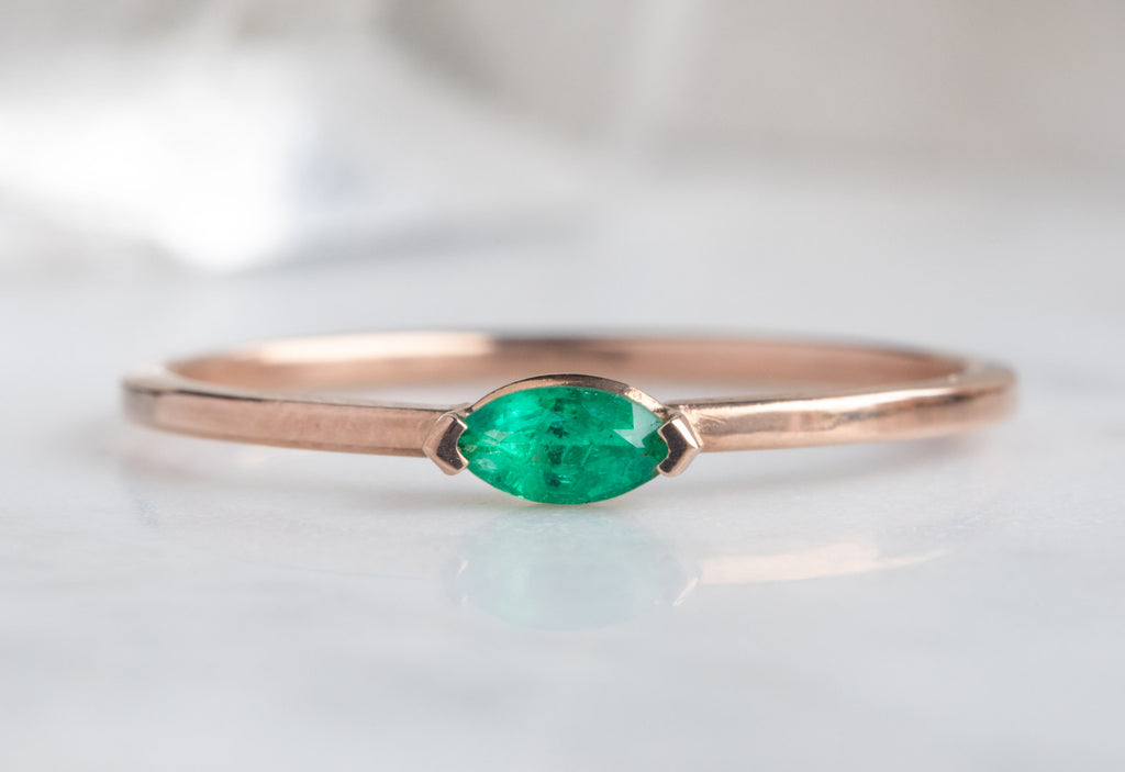 Teensy Emerald Ring