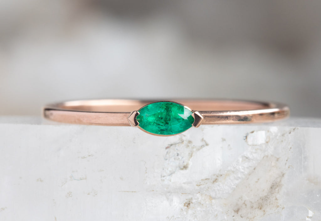 Teensy Emerald Ring
