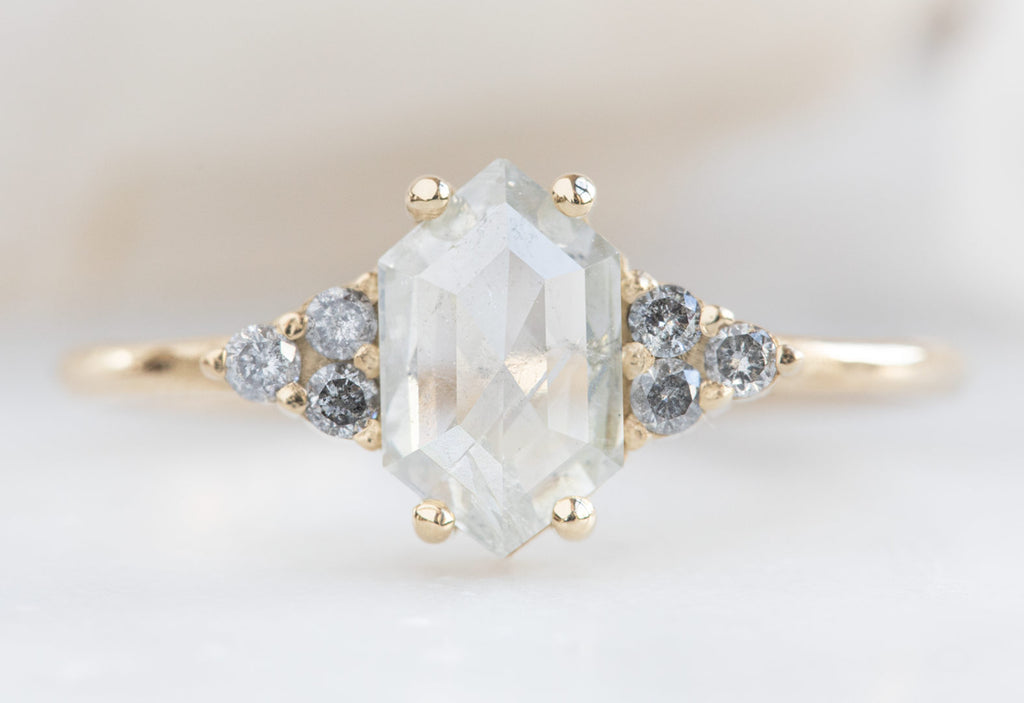 The Ivy with an Icy White Hexagon Diamond