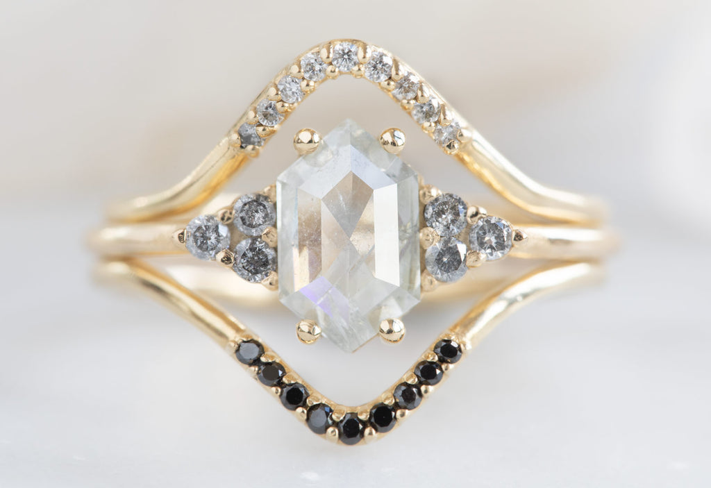 The Ivy with an Icy White Hexagon Diamond