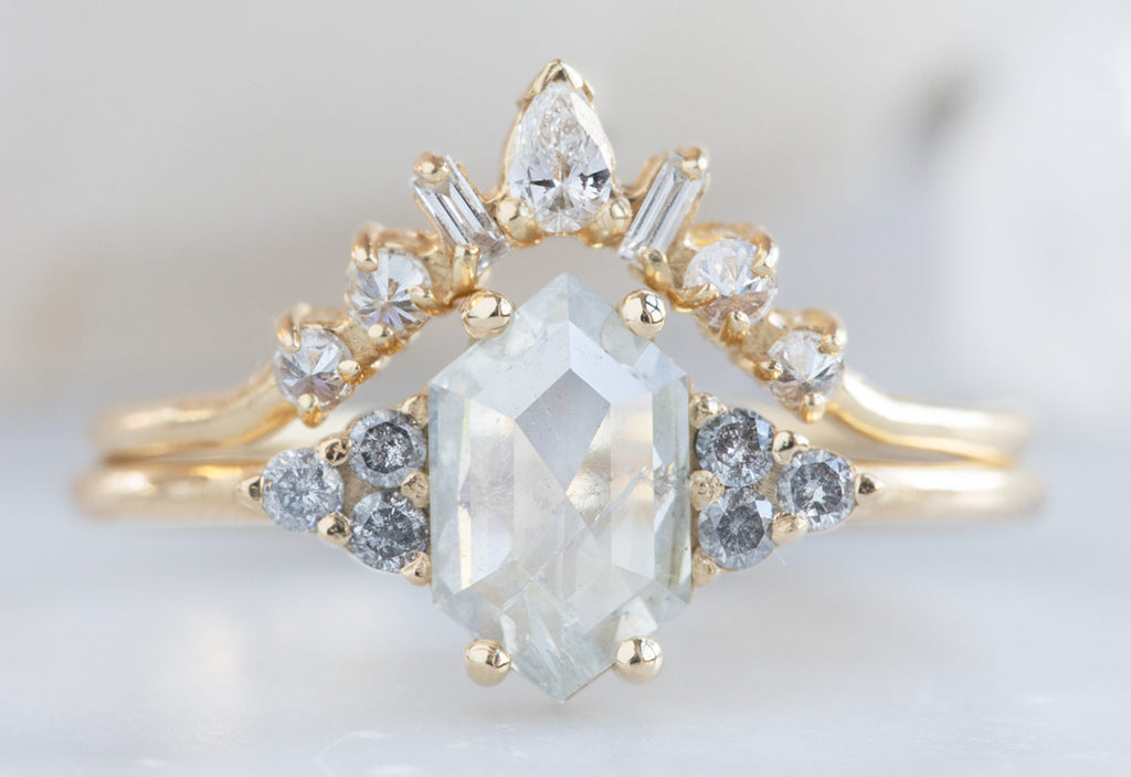 The Ivy with an Icy White Hexagon Diamond