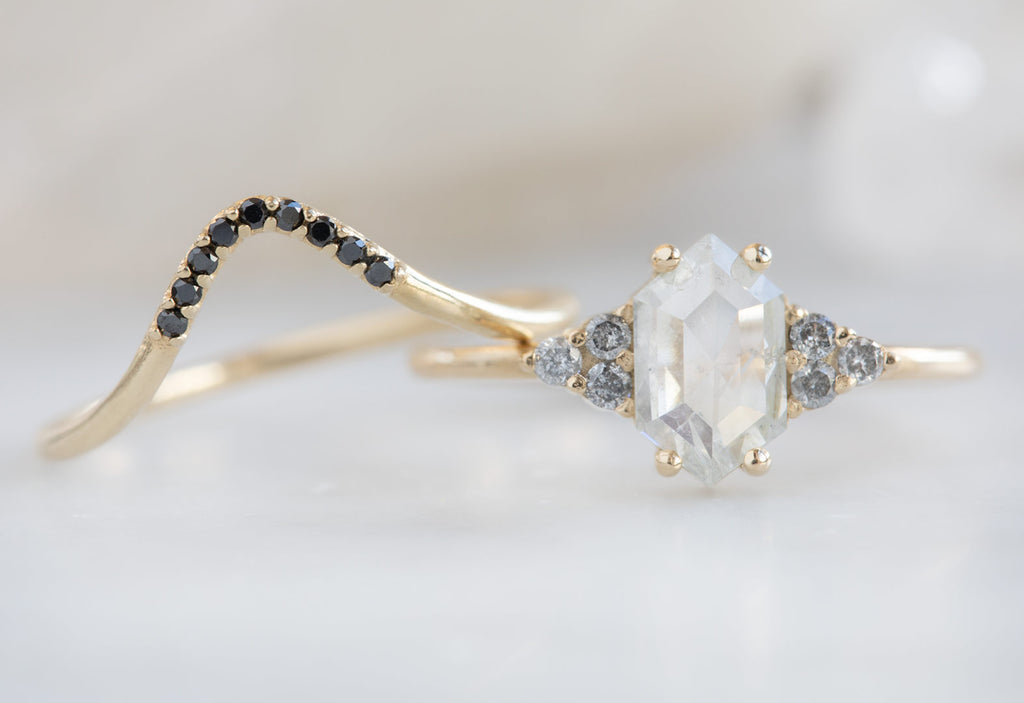The Ivy with an Icy White Hexagon Diamond
