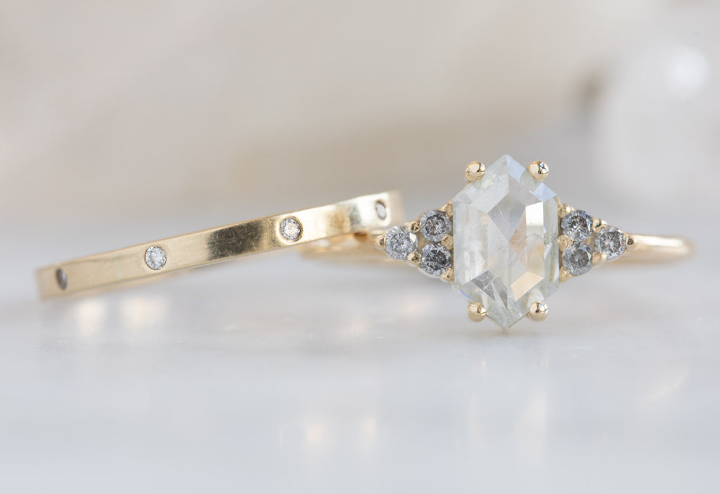 The Ivy with an Icy White Hexagon Diamond