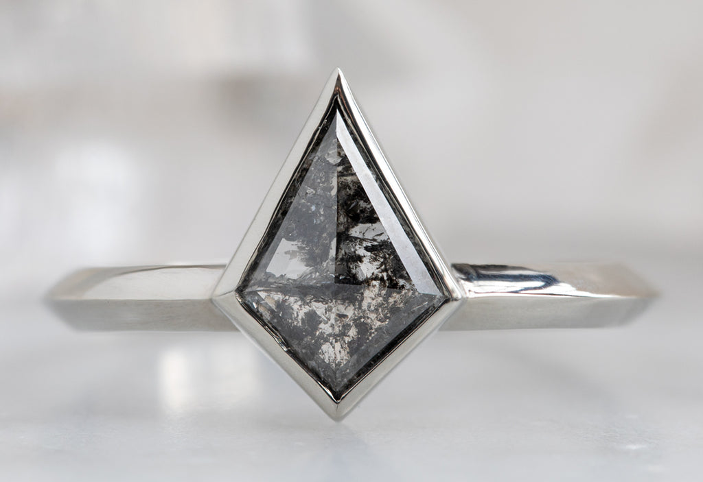 The Hazel Ring with a Black Kite Diamond