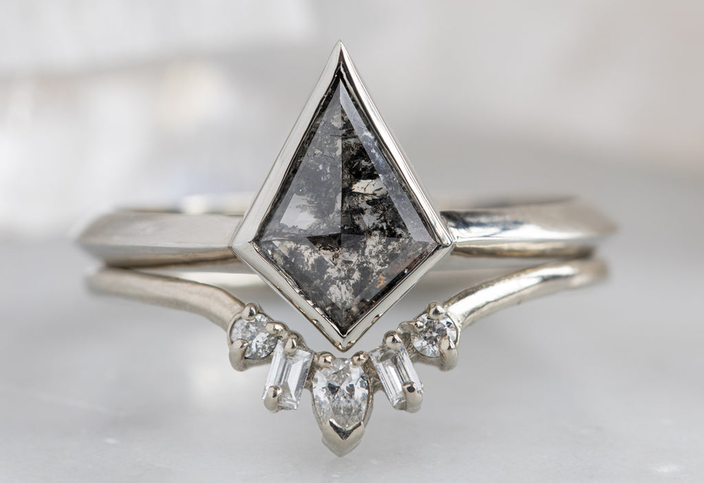 The Hazel Ring with a Black Kite Diamond