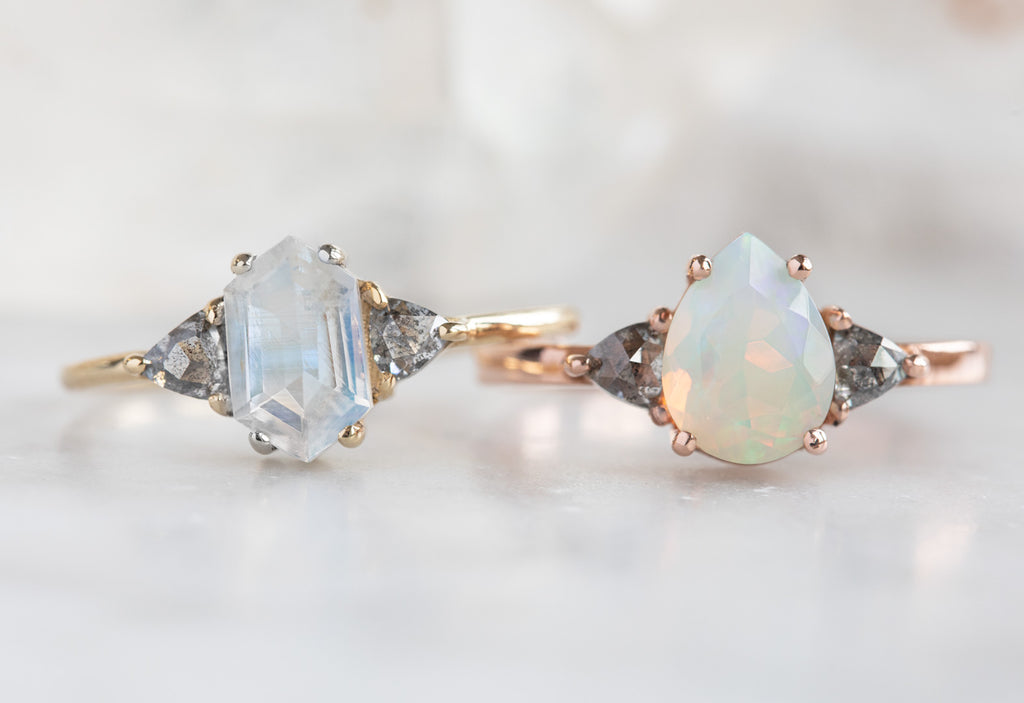 Design Your Own Moonstone / Opal Engagement Ring