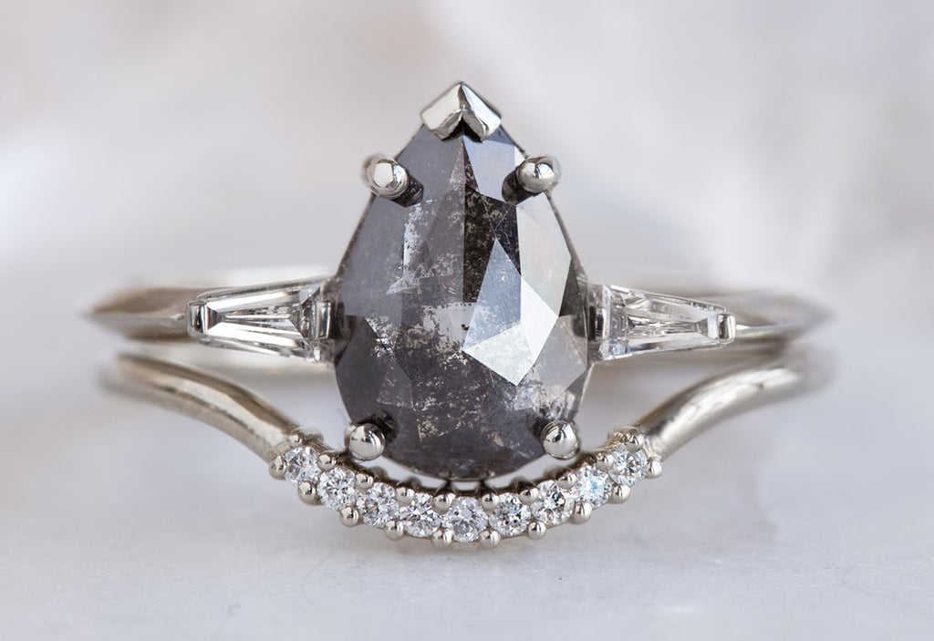 The Ash Ring with a Black Rose-Cut Diamond