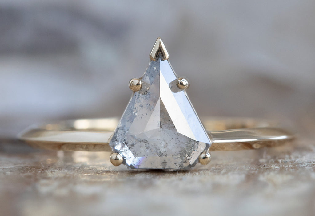 The Sage ring with a Shield Cut Diamond