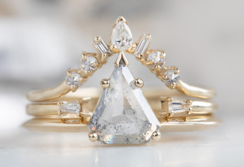 The Sage ring with a Shield Cut Diamond