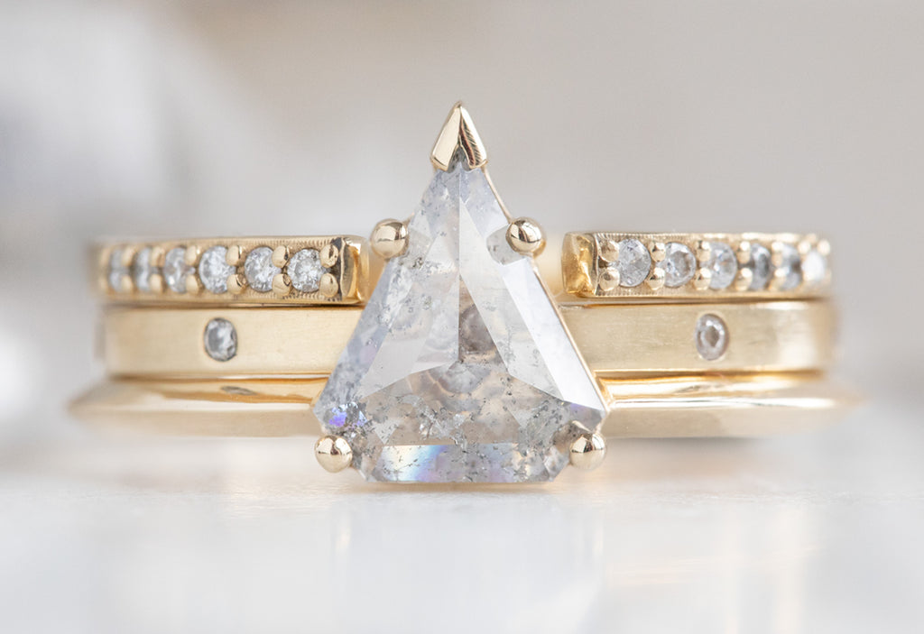 The Sage ring with a Shield Cut Diamond