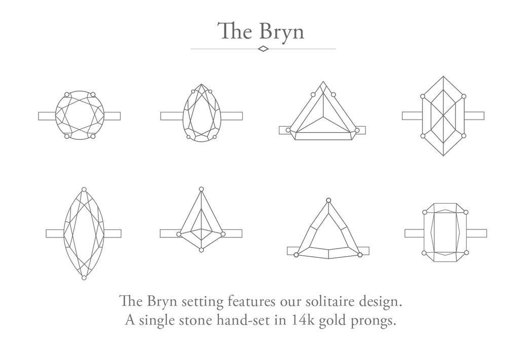 The Bryn Ring with a Black Rose-Cut Diamond