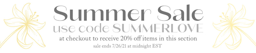 summer sale use code summerlove for 20 percent off at checkout