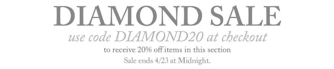 diamond sale use code summer20 for 20 percent off at checkout